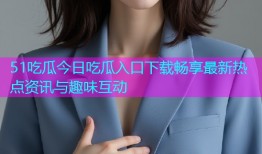 51吃瓜今日吃瓜入口下载畅享最新热点资讯与趣味互动