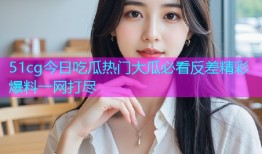 51cg今日吃瓜热门大瓜必看反差精彩爆料一网打尽