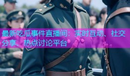 最新吃瓜事件直播间：实时互动、社交分享、热点讨论平台