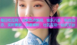 每日吃瓜网：最新热点新闻、娱乐八卦、科技动态，实时更新，深度解析，社区互动一站式平台